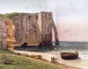 Gustave Courbet Cliff at Etretat oil painting